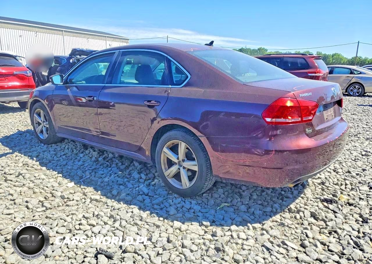 2013 Volkswagen Passat Se VIN:1VWBP7A34DC046468 - 2