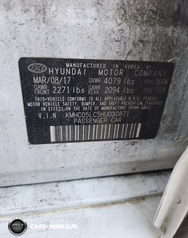 2017 Hyundai Ioniq Limited VIN:KMHC05LC5HU030871 - 12