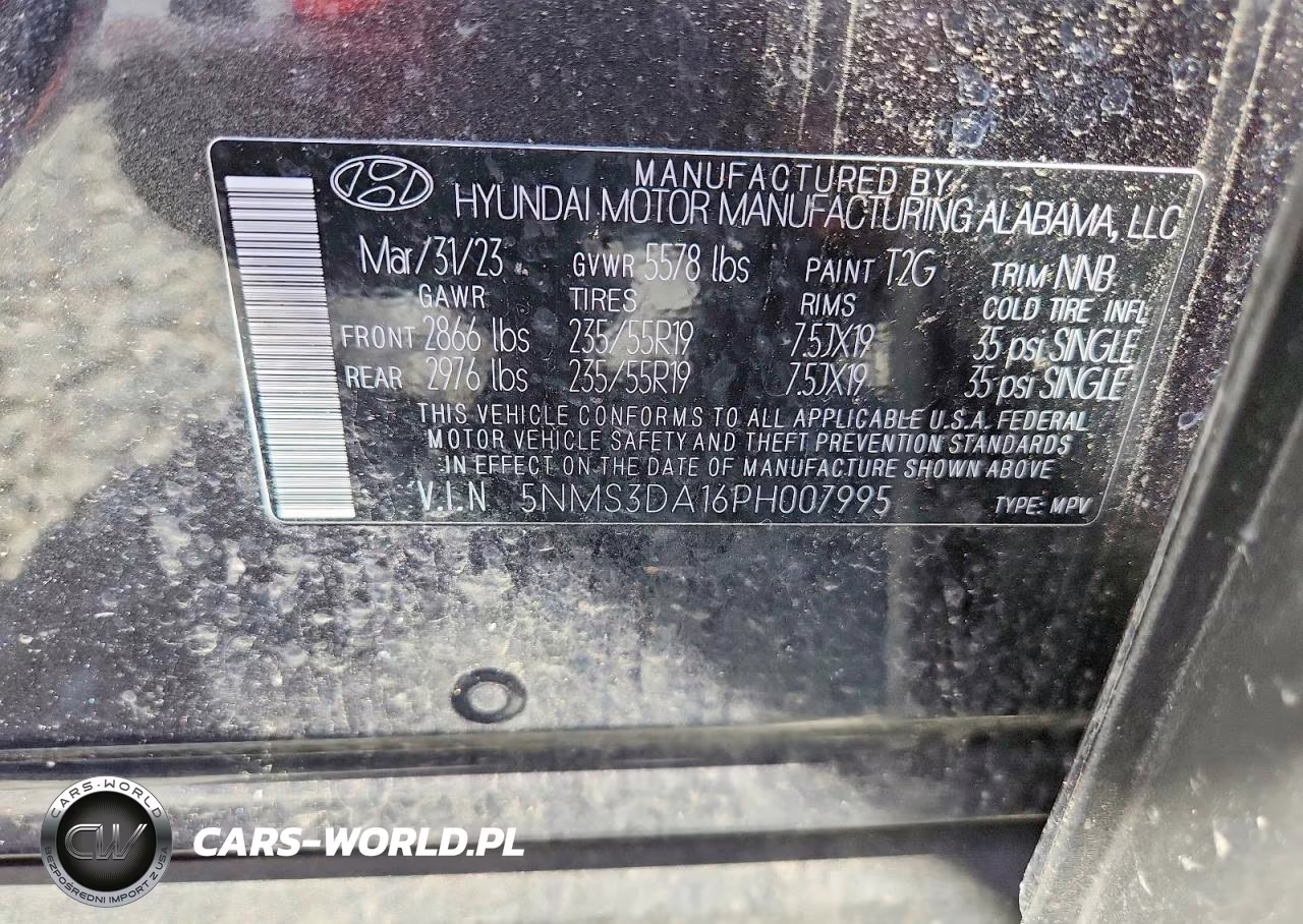 2023 Hyundai Santa Fe Sel Premium VIN:5NMS3DA16PH007995 - 14