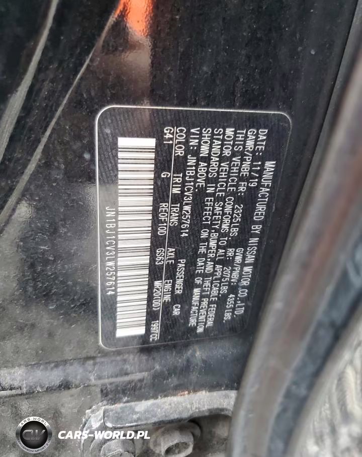 2020 Nissan Rogue Sport Sv VIN:JN1BJ1CV3LW257614 - 13