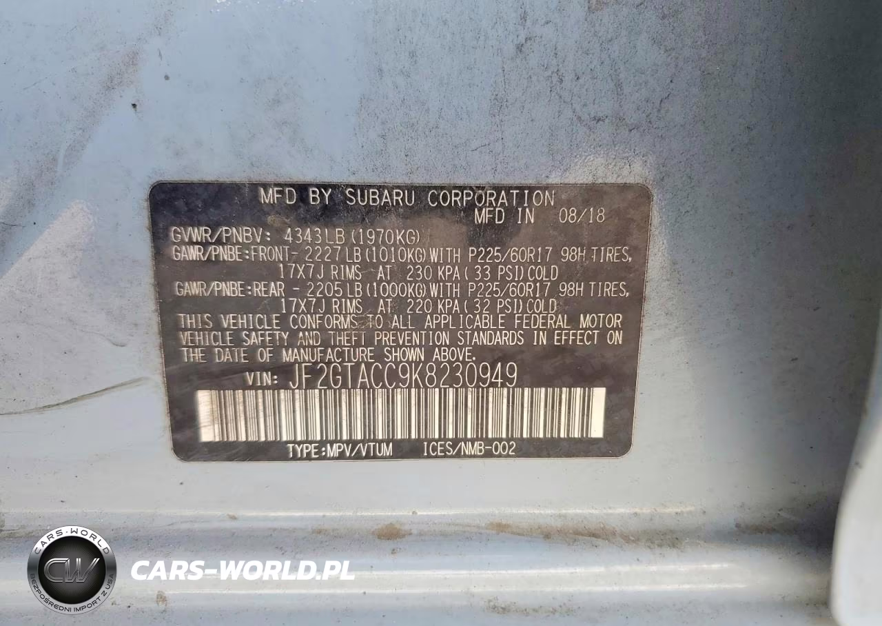 2019 Subaru Crosstrek Premium VIN:JF2GTACC9K8230949 - 13