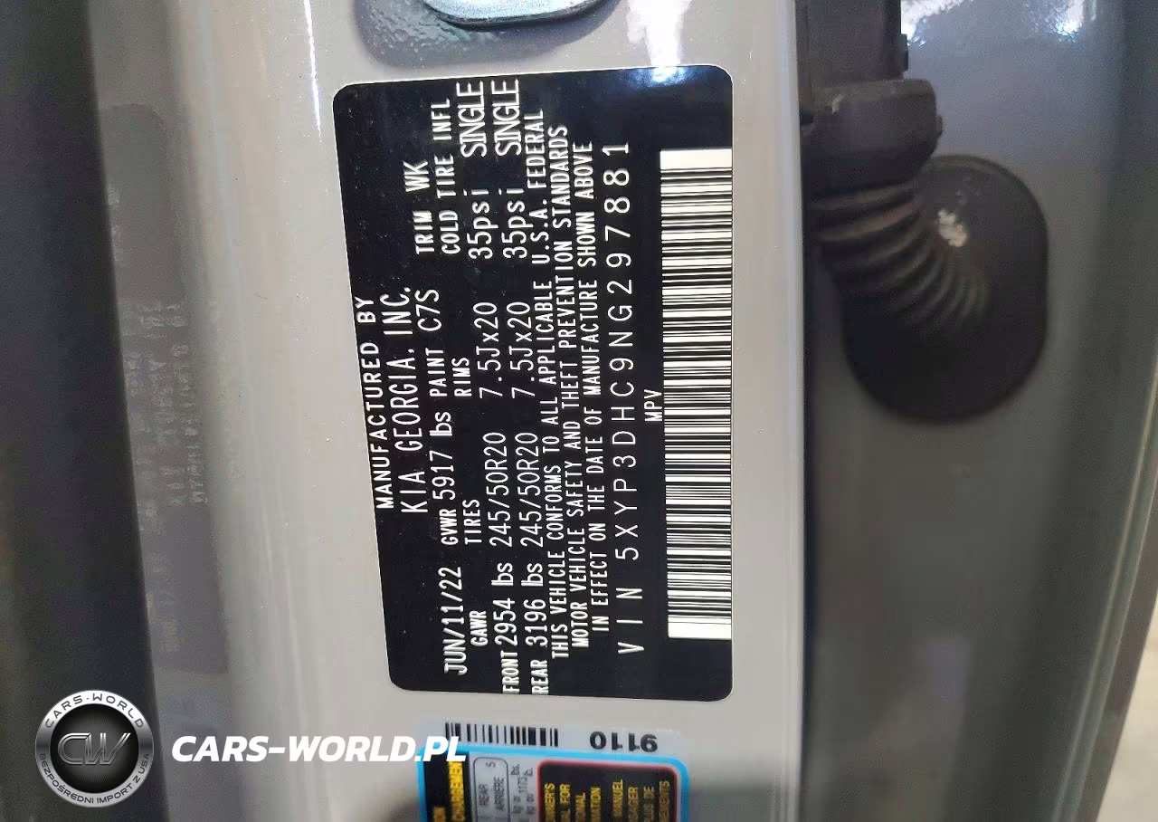 2022 Kia Telluride Ex VIN:5XYP3DHC9NG297881 - 13