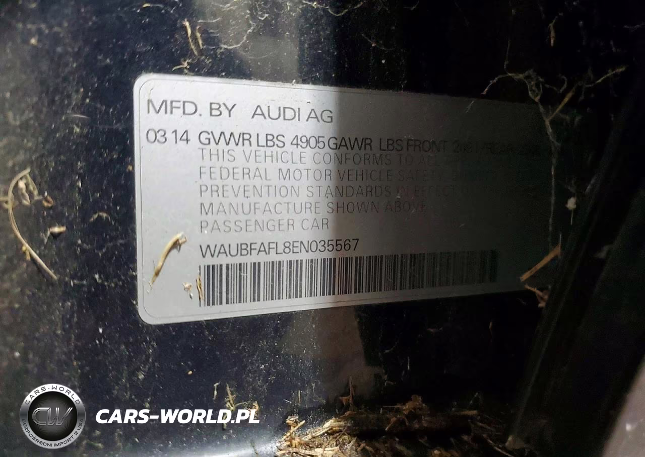2014 Audi A4 Premium VIN:WAUBFAFL8EN035567 - 12