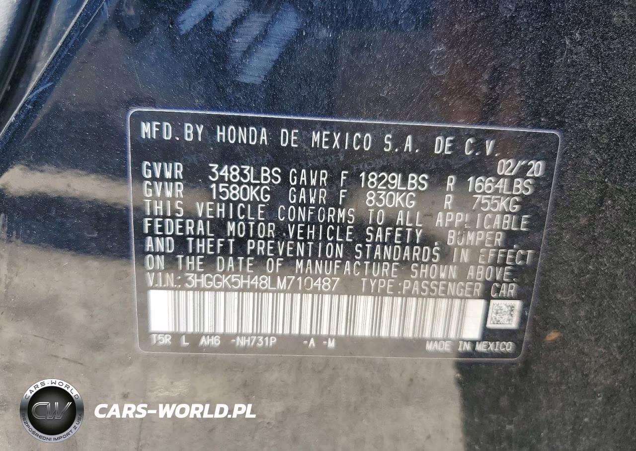 2020 Honda Fit Lx VIN:3HGGK5H48LM710487 - 12