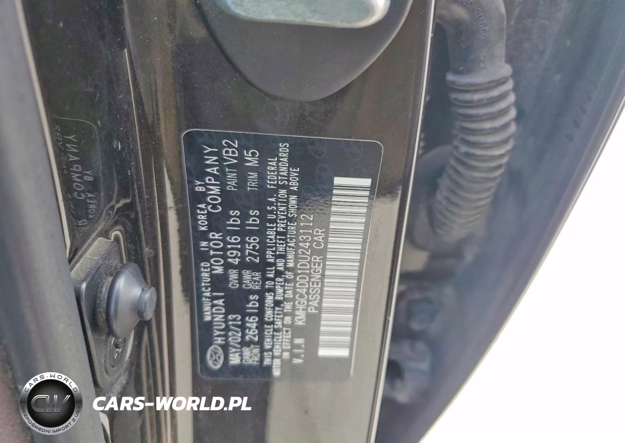 2013 Hyundai Genesis 3.8L VIN:KMHGC4DD1DU243112 - 12