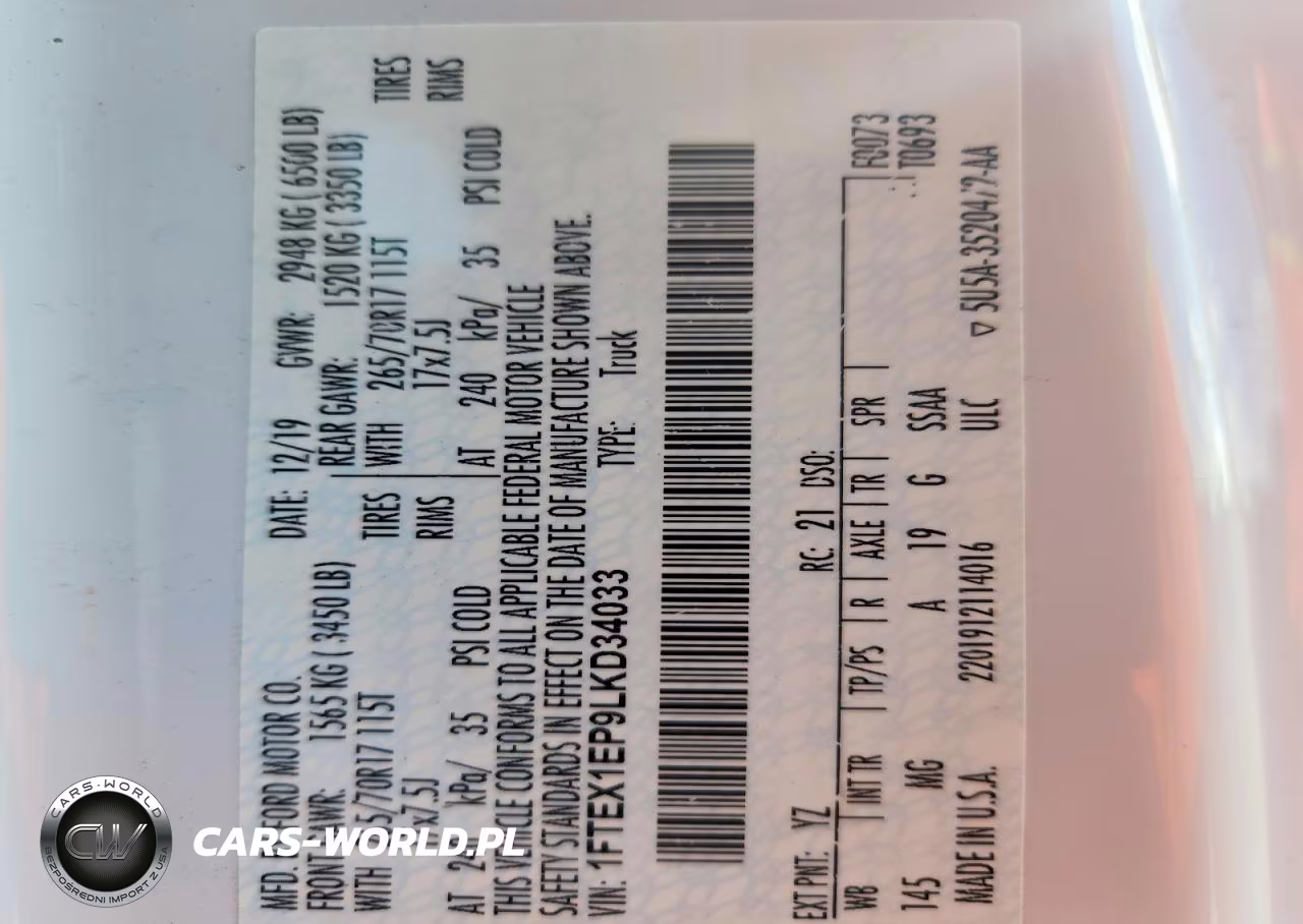 2020 Ford F150 Super Cab VIN:1FTEX1EP9LKD34033 - 12