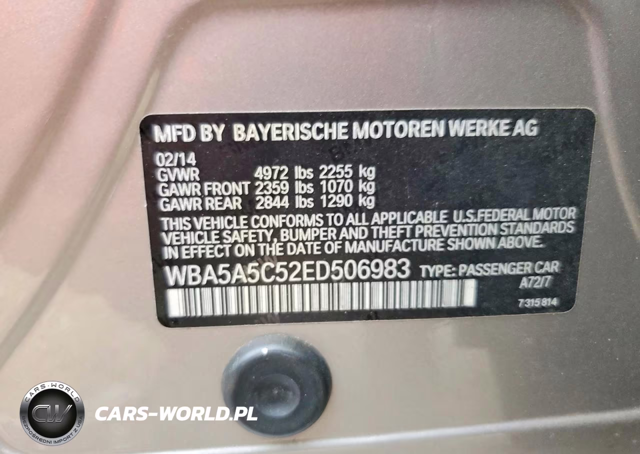 2014 BMW 528 I VIN:WBA5A5C52ED506983 - 12
