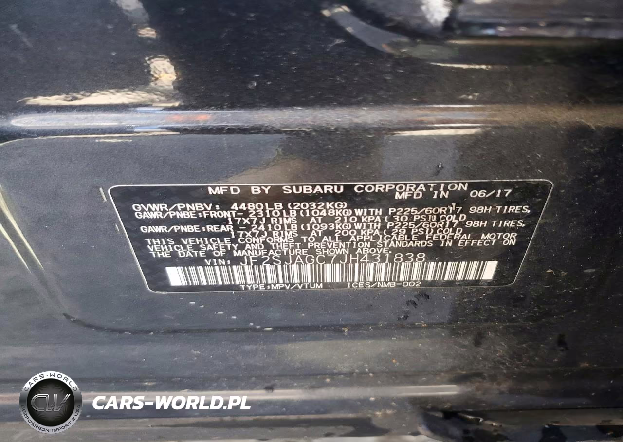 2018 Subaru Forester 2.5I Premium VIN:JF2SJAGC7JH431838 - 12