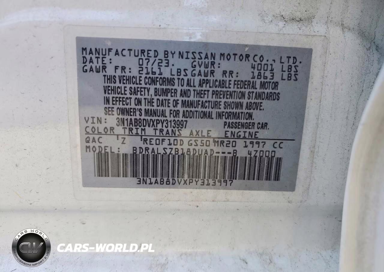 2023 Nissan Sentra Sr VIN:3N1AB8DVXPY313997 - 13