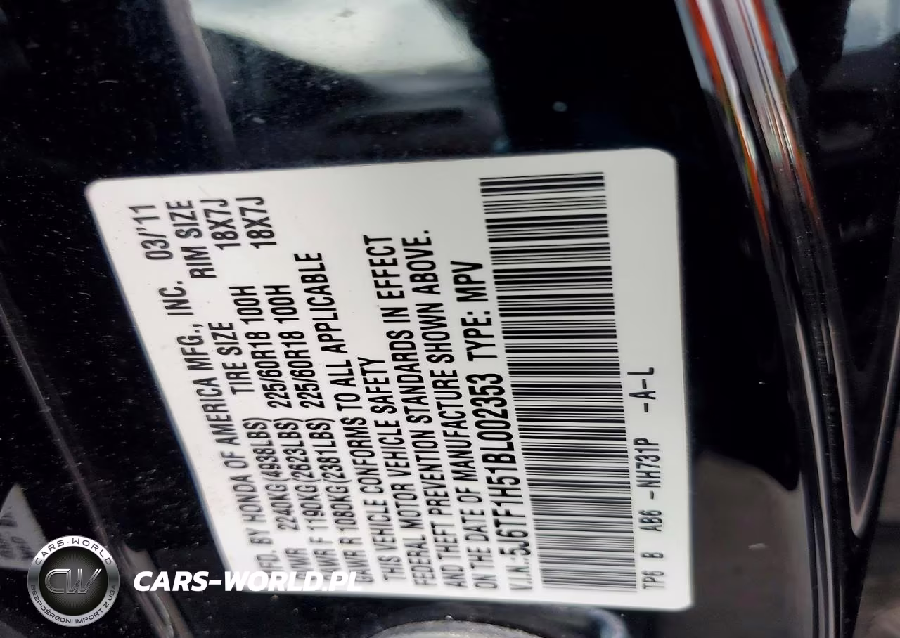 2011 Honda Accord VIN:5J6TF1H51BL002353 - 13