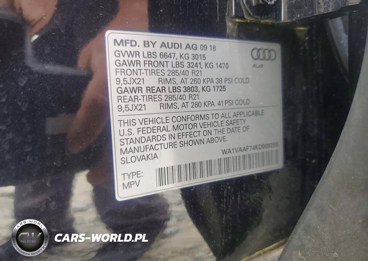 2019 Audi Q7 Prestige VIN:WA1VAAF74KD009285 - 13