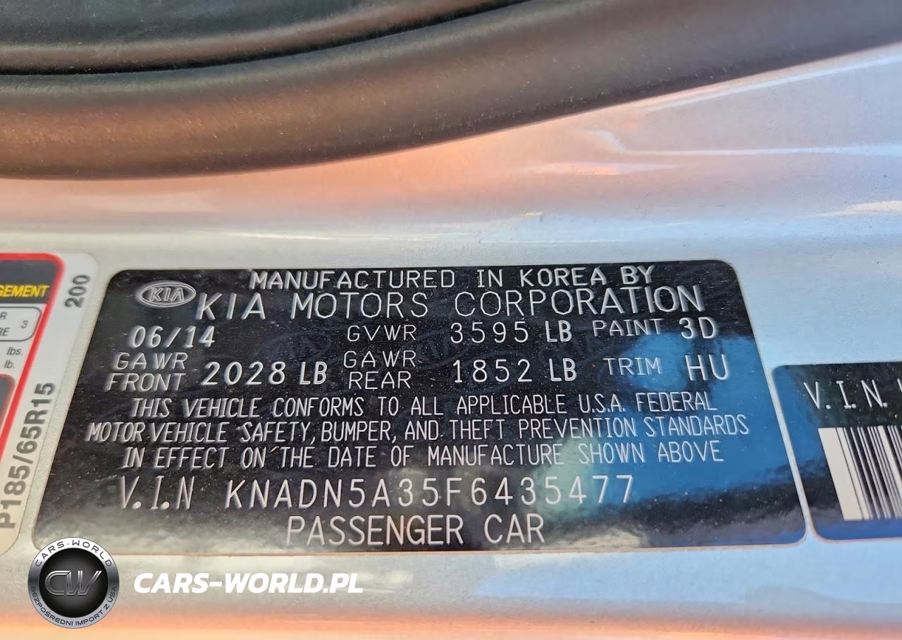 2015 Kia Rio 5-Door Ex VIN:KNADN5A35F6435477 - 12