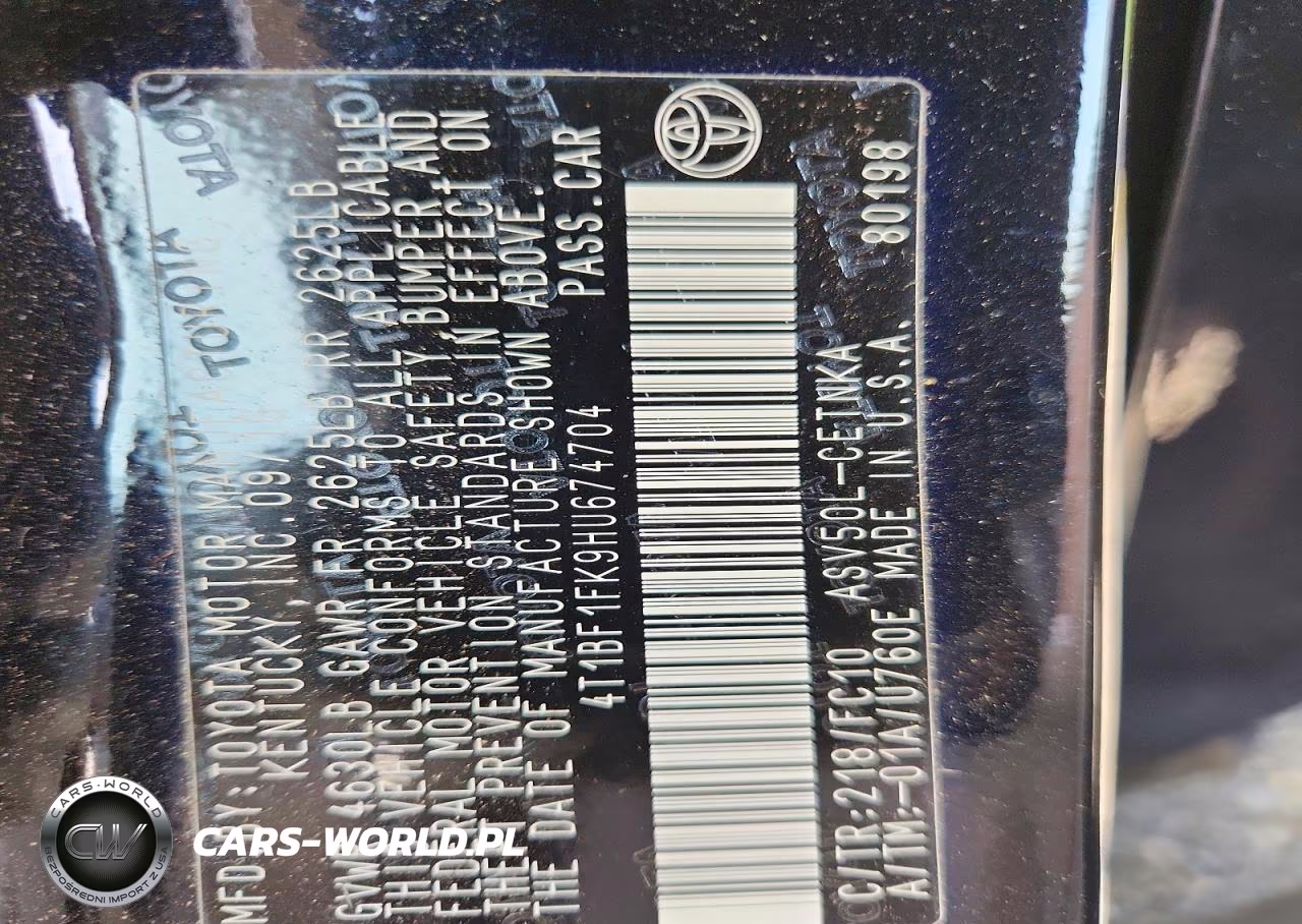 2017 Toyota Camry Le VIN:4T1BF1FK9HU674704 - 12
