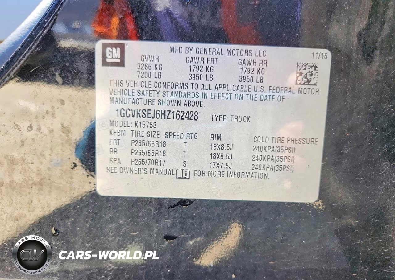 2017 Chevrolet Silverado K1500 Ltz VIN:1GCVKSEJ6HZ162428 - 12