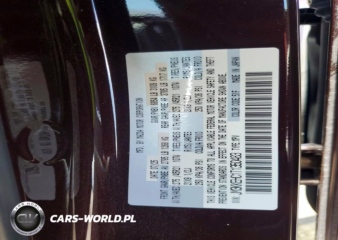 2026 Mazda Cx-90 Premium Plus VIN:JM3KKEHC1T1350483 - 13