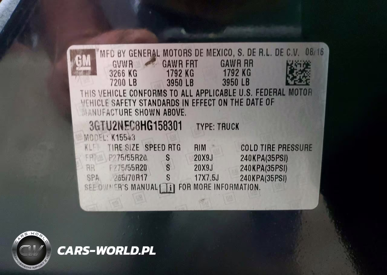 2017 GMC Sierra K1500 Slt VIN:3GTU2NEC8HG158301 - 13