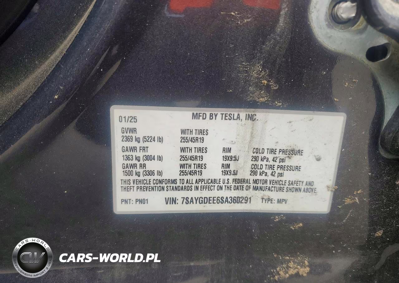 2025 Tesla Model Y VIN:7SAYGDEE6SA360291 - 12