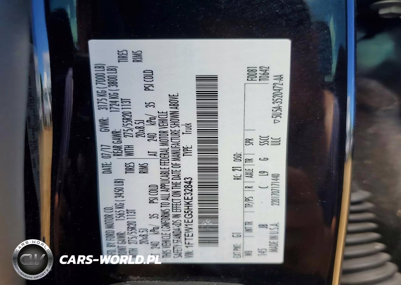 2017 Ford F150 Supercrew VIN:1FTEW1EG5HKE32843 - 12