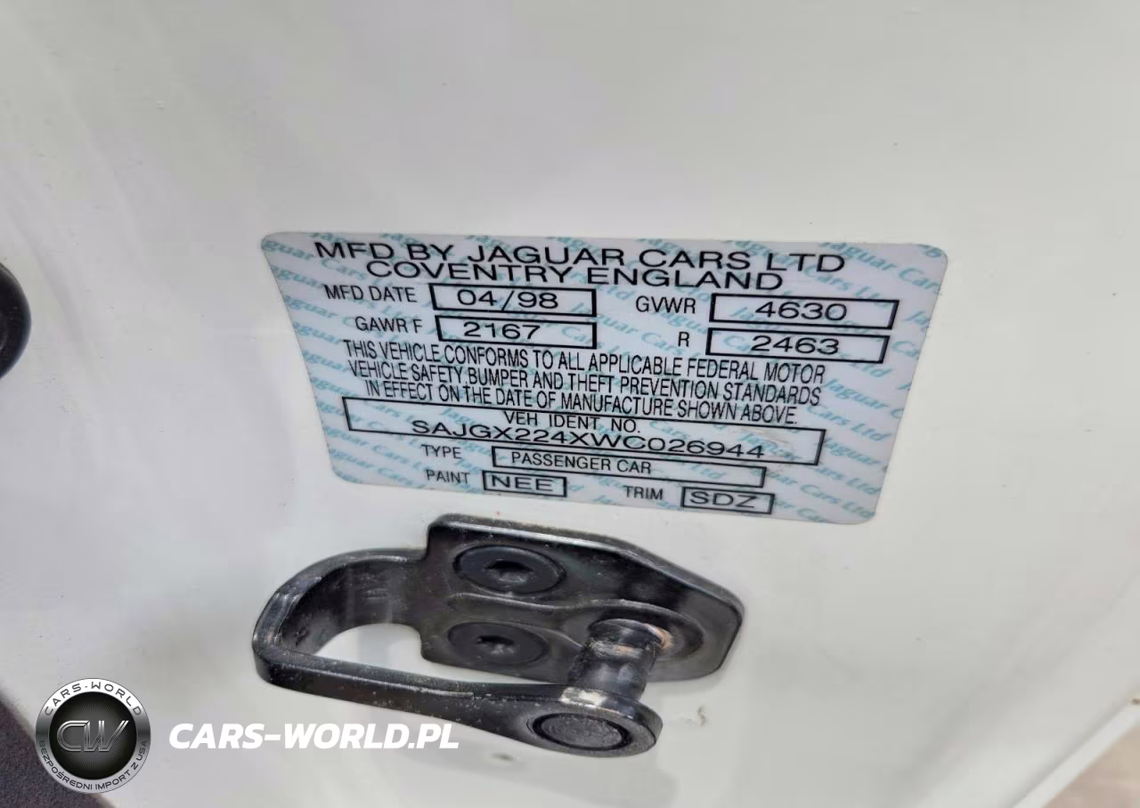 1998 Jaguar Xk8 VIN:SAJGX224XWC026944 - 12