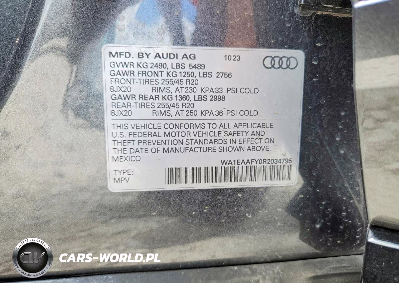 2024 Audi Q5 Premium Plus 45 VIN:WA1EAAFY0R2034795 - 12