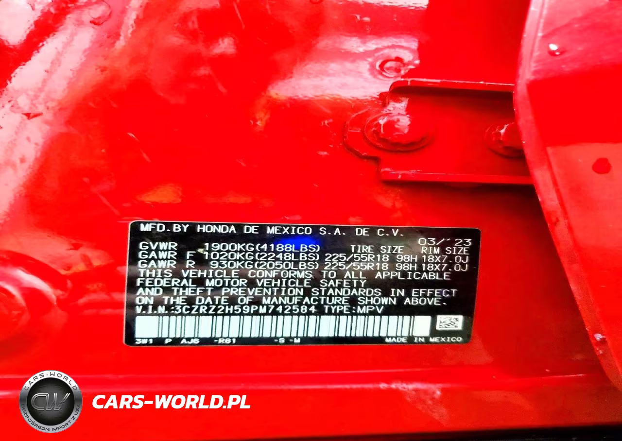 2023 Honda Hr-V Sport VIN:3CZRZ2H59PM742584 - 13