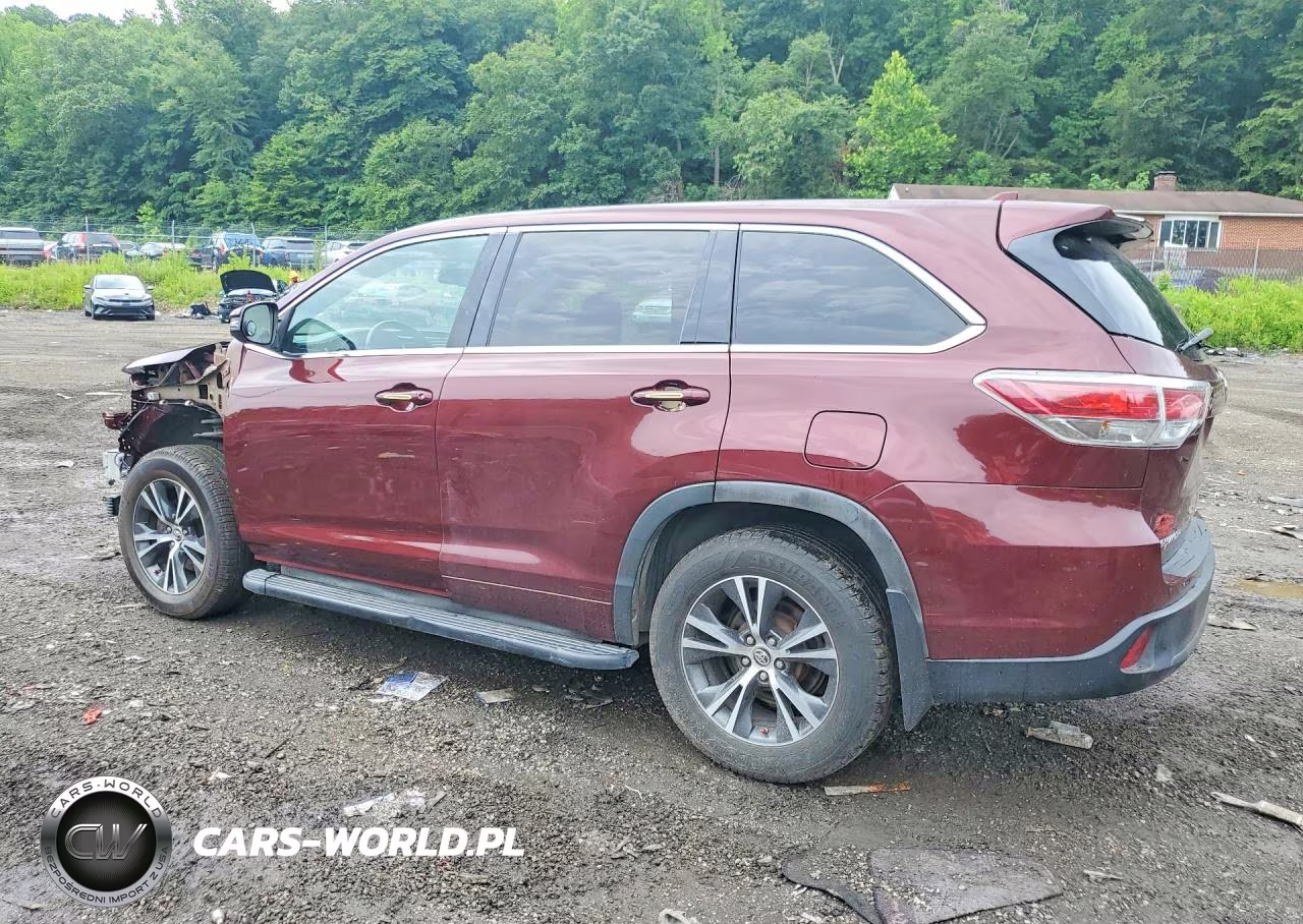 2016 Toyota Highlander Xle VIN:5TDJKRFH4GS253779 - 2
