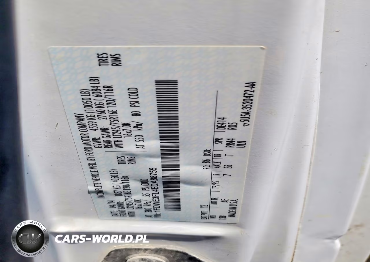 2014 Ford Econoline E350 Super Duty Cutaway Van VIN:1FDWE3FL4EDA88755 - 12