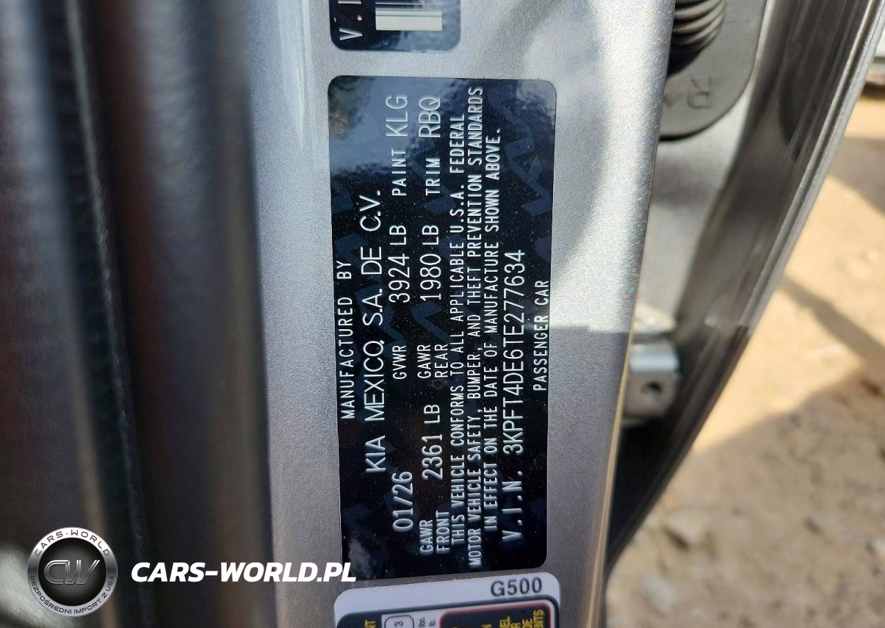 2026 Kia K4 Lxs VIN:3KPFT4DE6TE277634 - 12