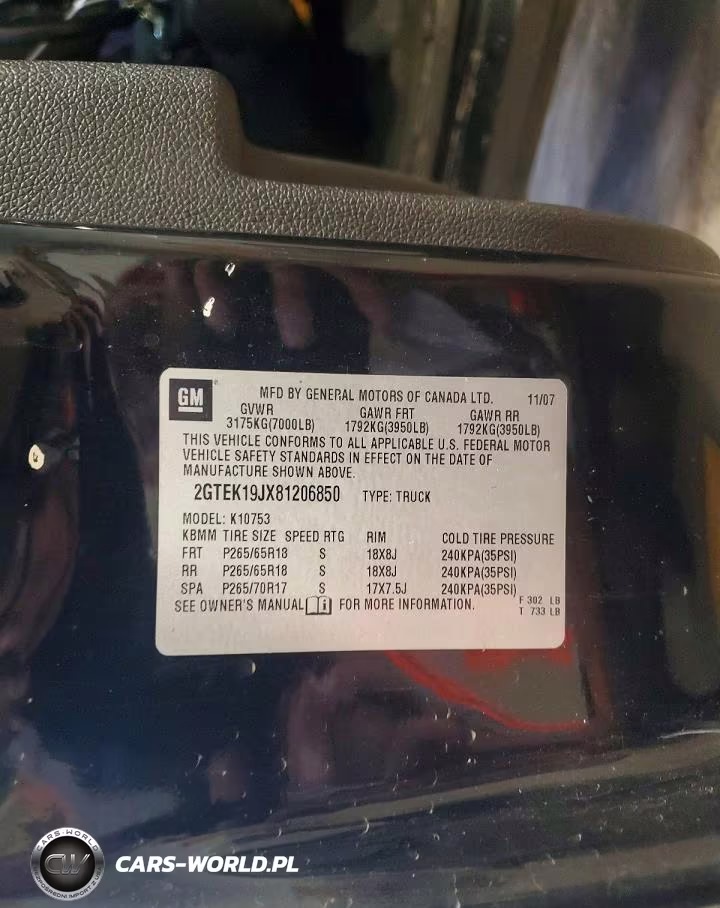 2008 GMC Sierra K1500 VIN:2GTEK19JX81206850 - 13