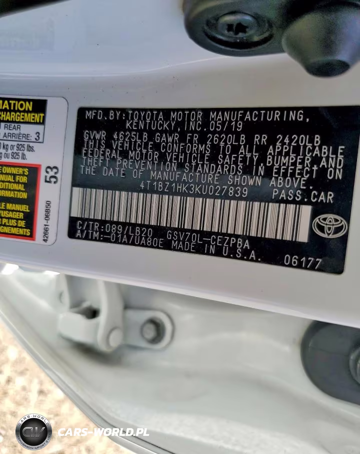 2019 Toyota Camry Xse V6 VIN:4T1BZ1HK3KU027839 - 12
