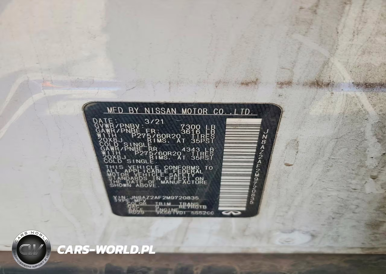 2021 Infiniti Qx80 Luxe VIN:JN8AZ2AF2M9720835 - 14
