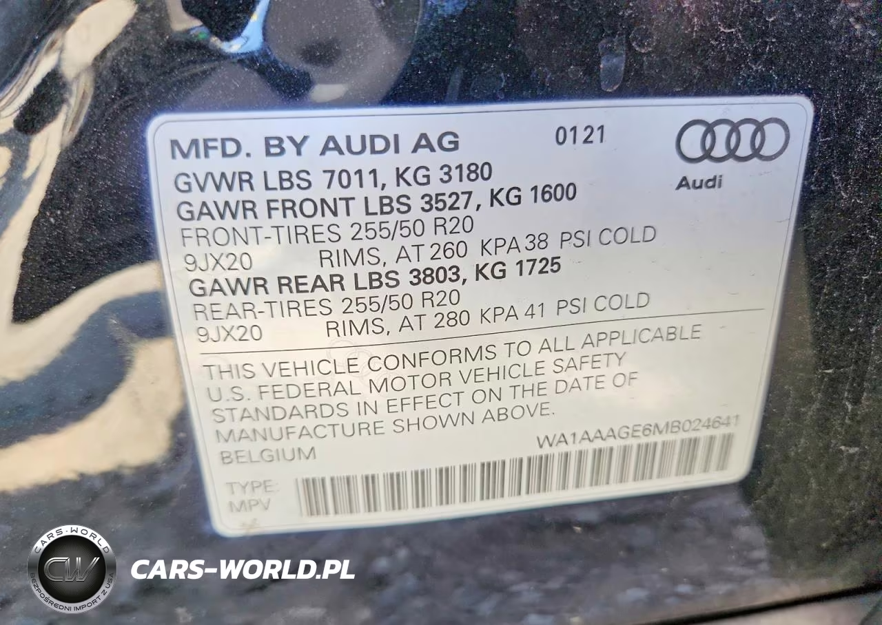 2021 Audi E-Tron Premium VIN:WA1AAAGE6MB024641 - 12
