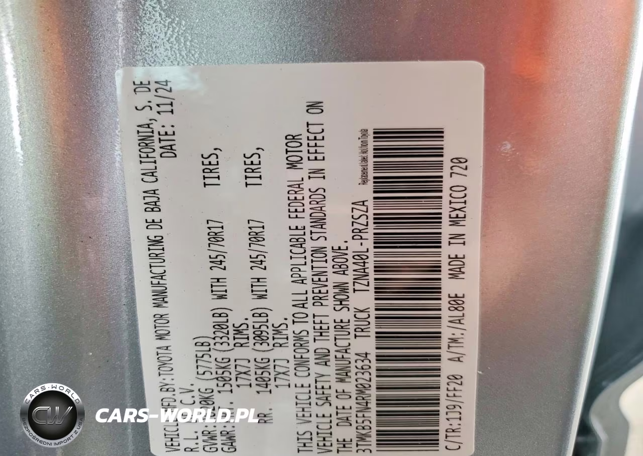 2024 Toyota Tacoma Sr5 VIN:3TMKB5FN4RM023634 - 12