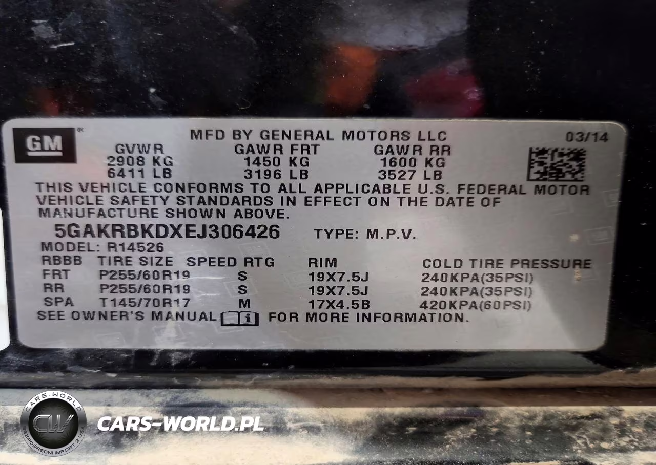 2014 Buick Enclave VIN:5GAKRBKDXEJ306426 - 13