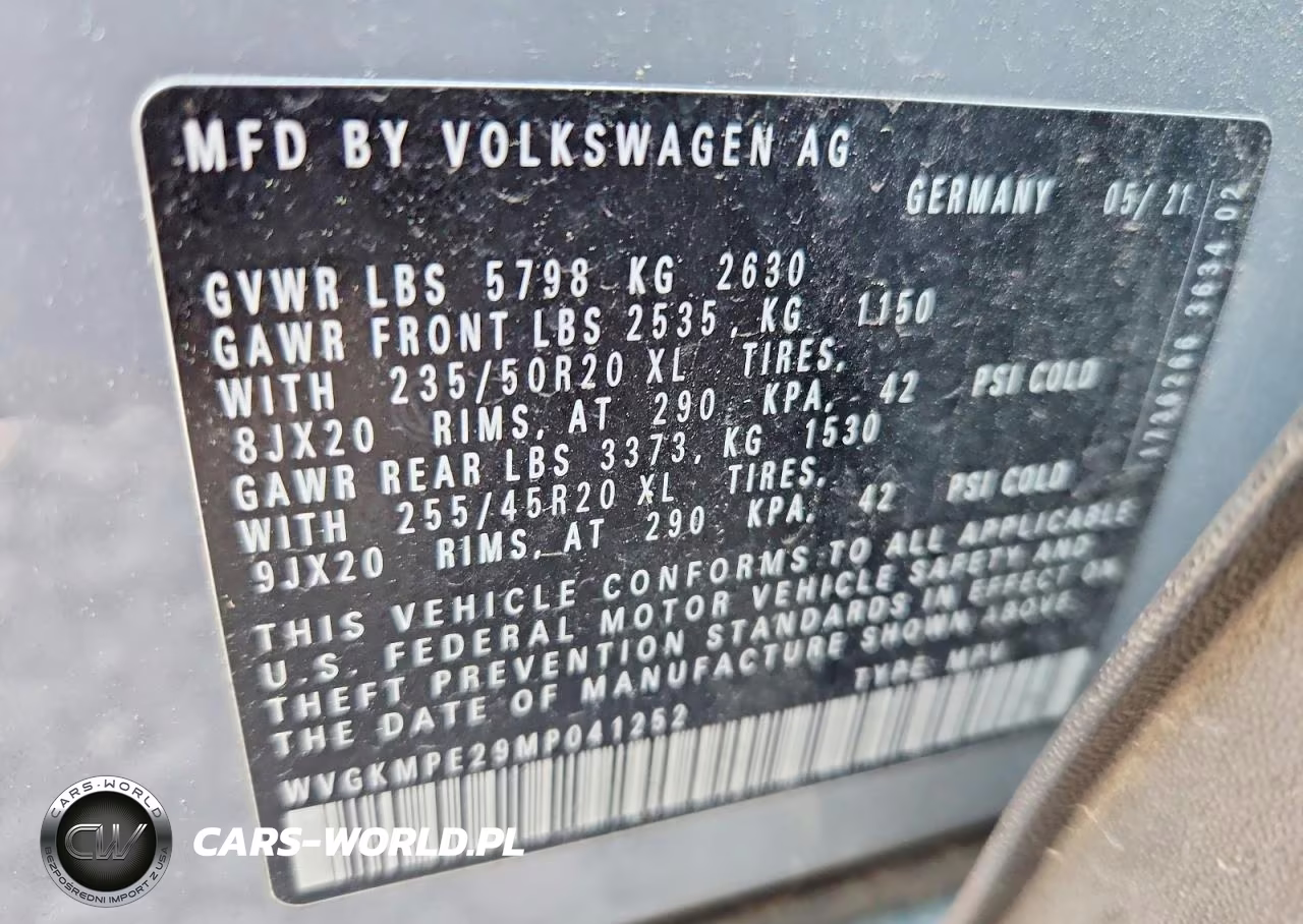 2021 Volkswagen Id.4 Pro S VIN:WVGKMPE29MP041252 - 13