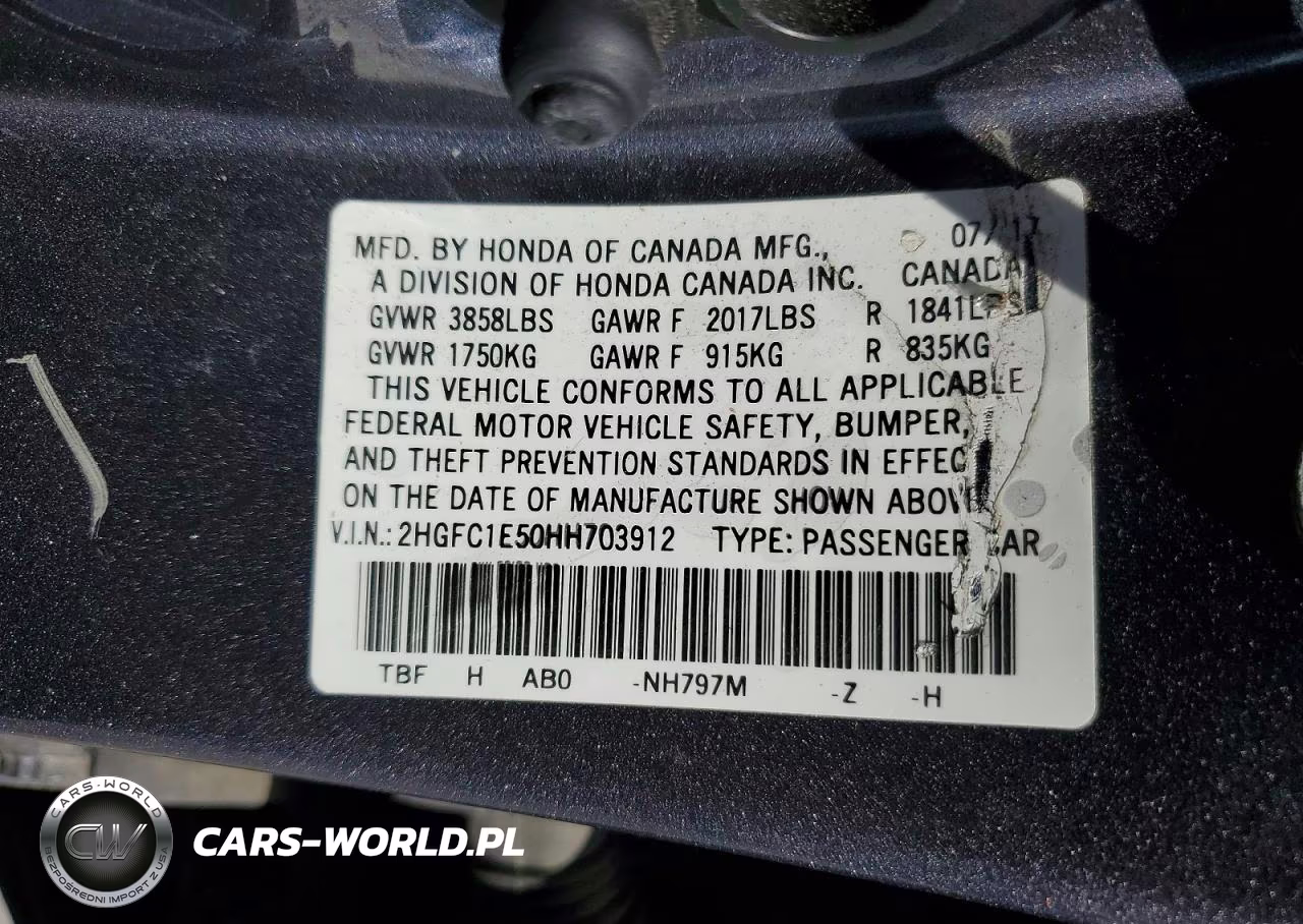 2022 Honda Civic Sport VIN:2HGFC1E50HH703912 - 12