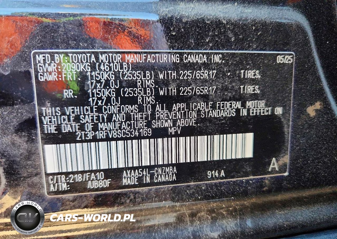 2025 Toyota Rav4 Xle VIN:2T3P1RFV8SC534169 - 13