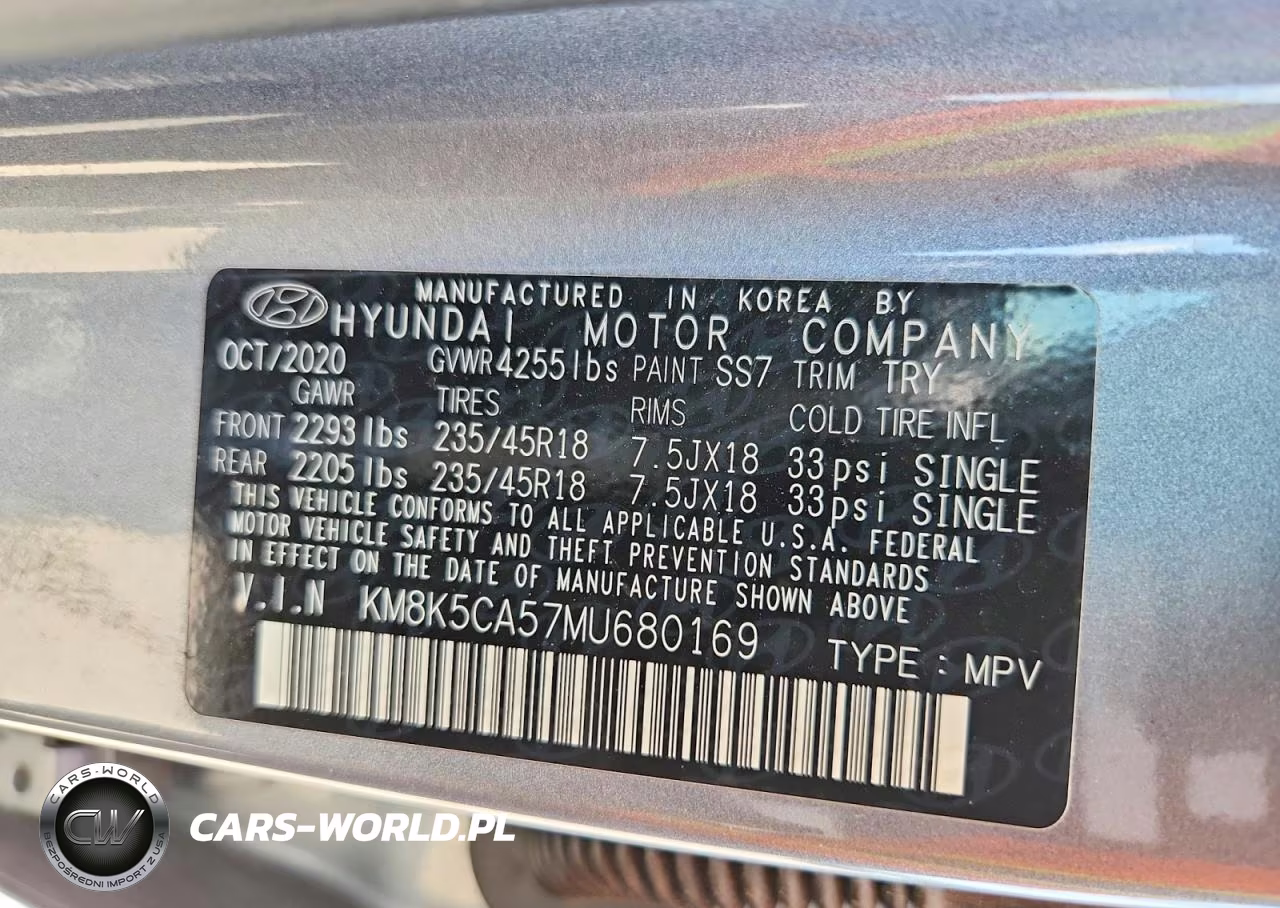 2021 Hyundai Kona Ultimate VIN:KM8K5CA57MU680169 - 13