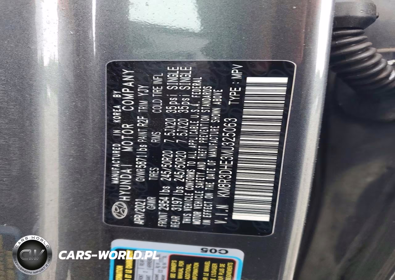 2021 Hyundai Palisade Sel VIN:KM8R3DHE3MU325063 - 13