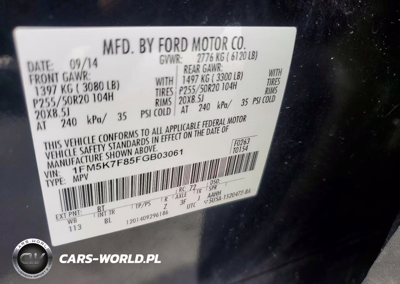 2015 Ford Explorer Limited VIN:1FM5K7F85FGB03061 - 13