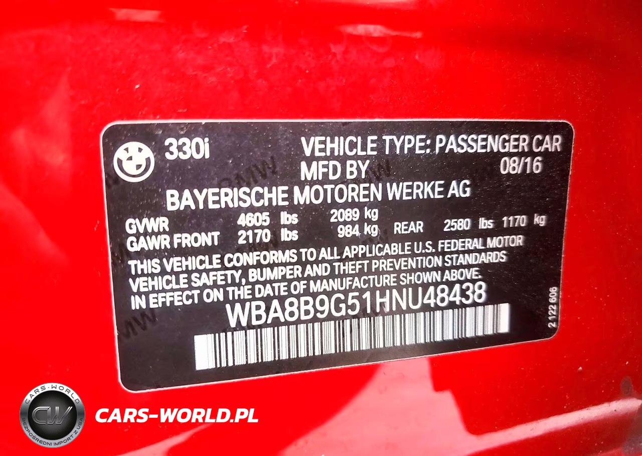 2017 BMW 330 I VIN:WBA8B9G51HNU48438 - 13