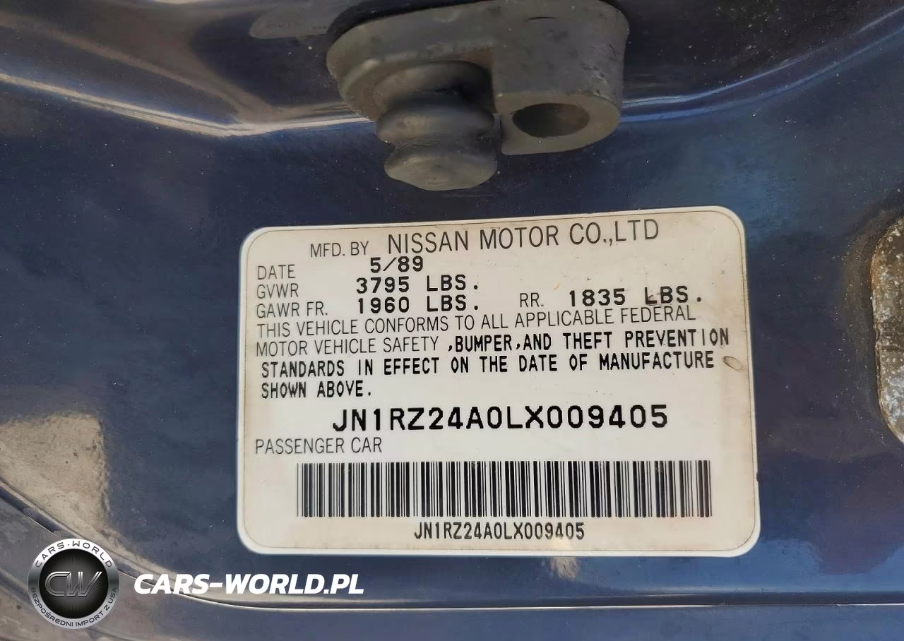 1990 Nissan 300Zx Gs VIN:JN1RZ24A0LX009405 - 12