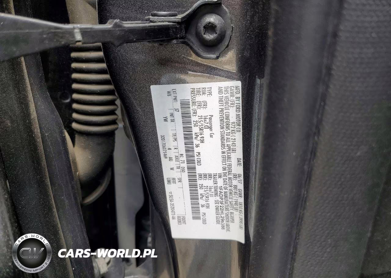 2017 Ford Focus Se VIN:1FADP3F22HL296386 - 12
