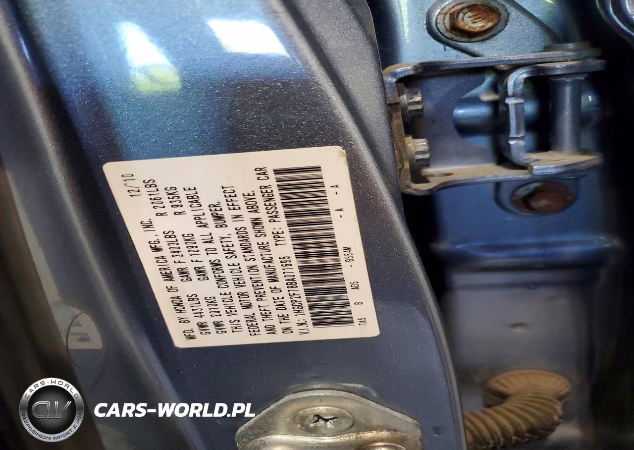 2011 Honda Accord Ex VIN:1HGCP2F78BA071695 - 12