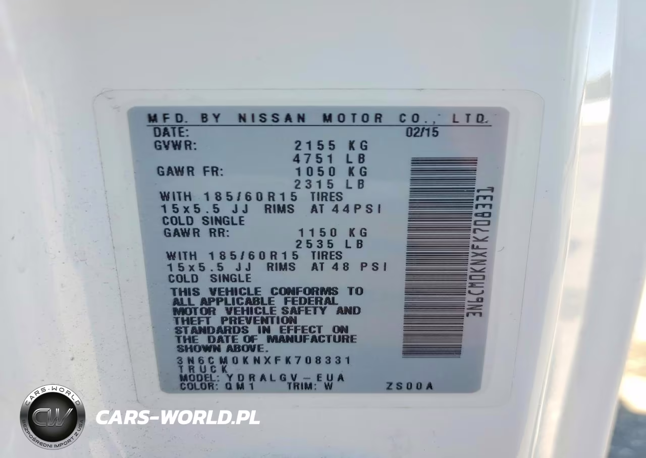 2015 Nissan Nv200 Delivery Van VIN:3N6CM0KNXFK708331 - 13