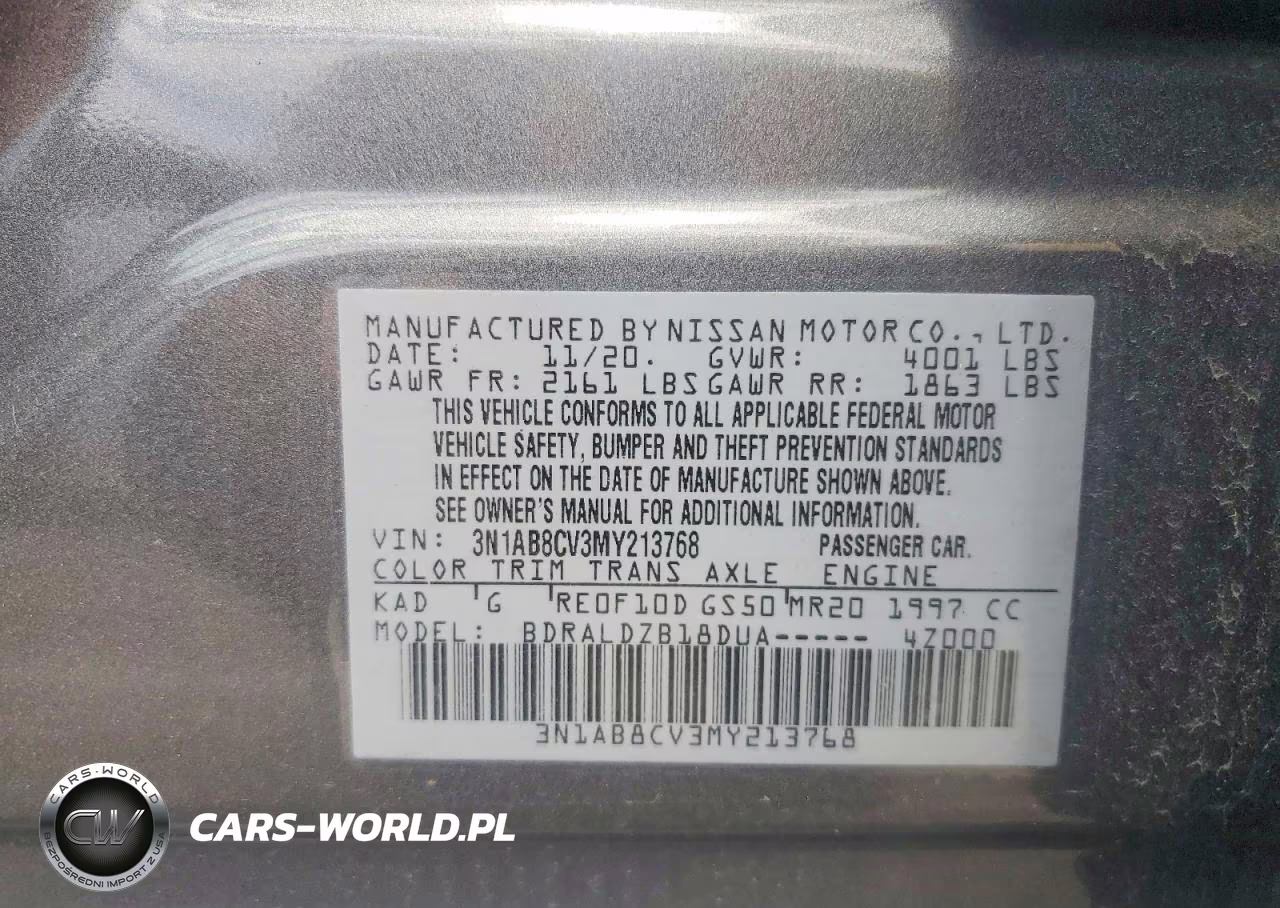 2021 Nissan Sentra Sv VIN:3N1AB8CV3MY213768 - 12