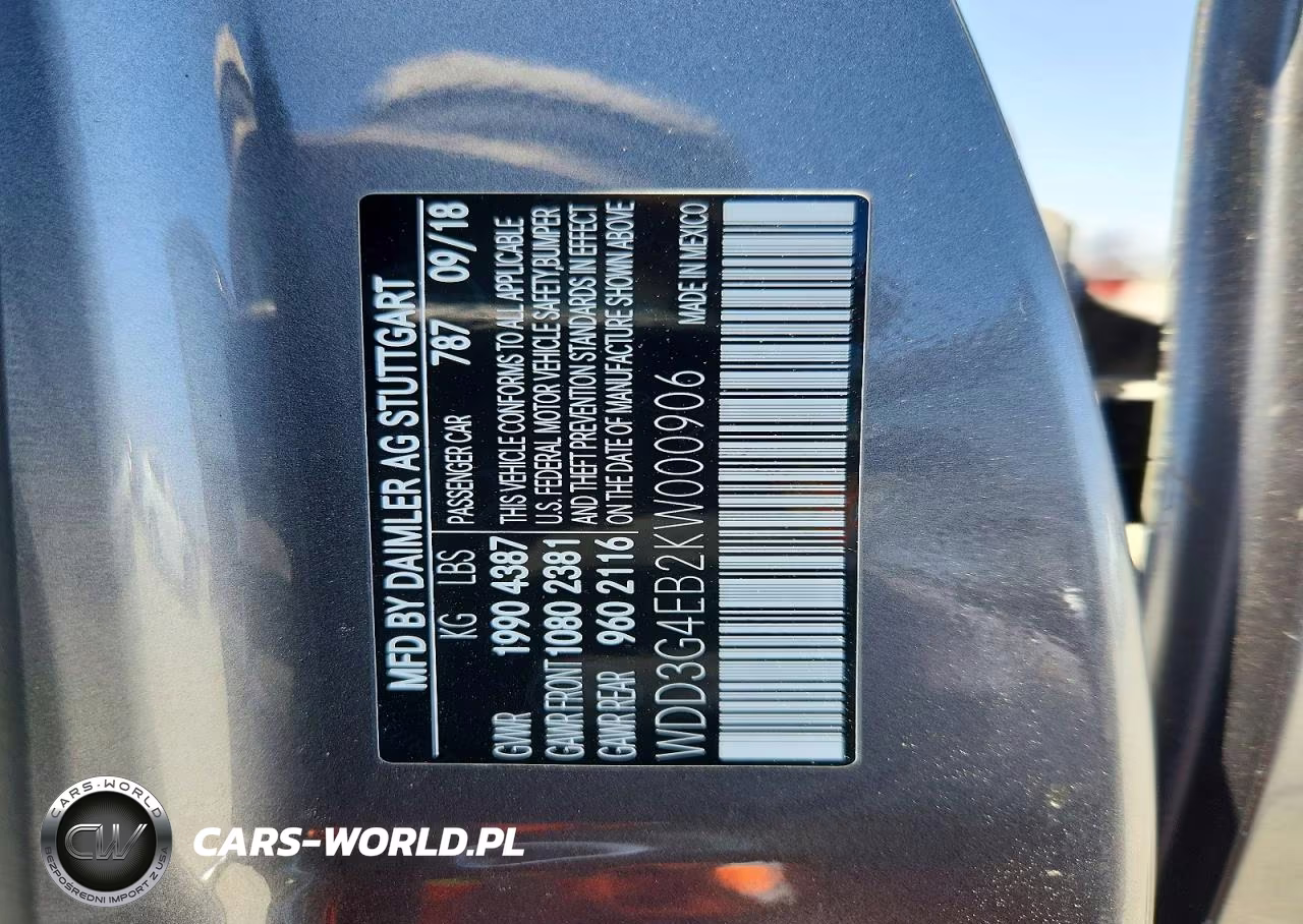 2019 Mercedes-Benz A 220 VIN:WDD3G4EB2KW000906 - 12