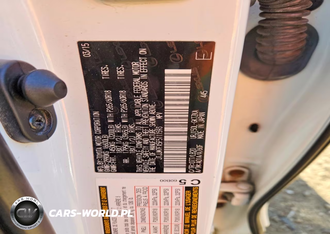 2015 Lexus Gx 460 Premium VIN:JTJJM7FX5F5111593 - 14