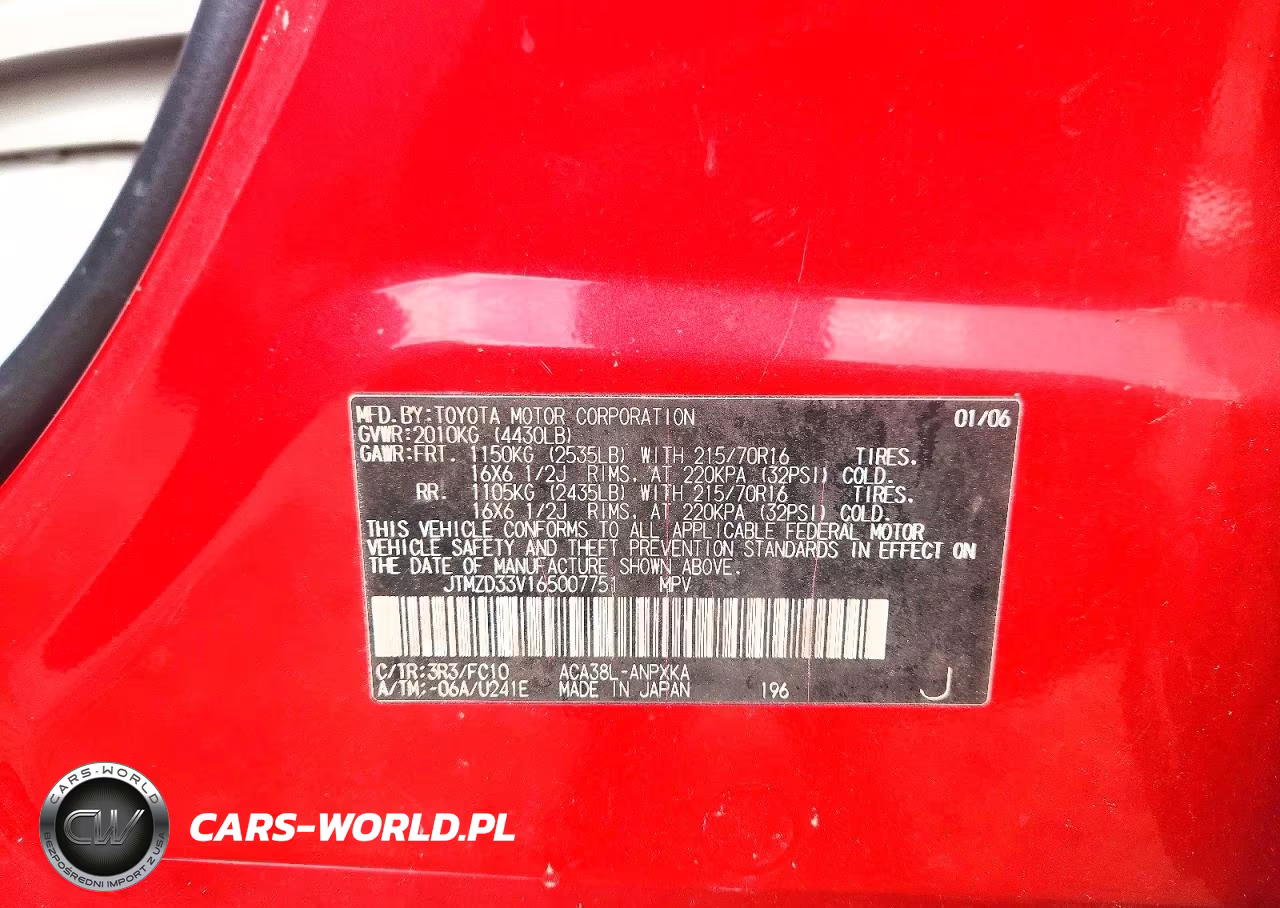 2006 Toyota Rav4 Base VIN:JTMZD33V165007751 - 12