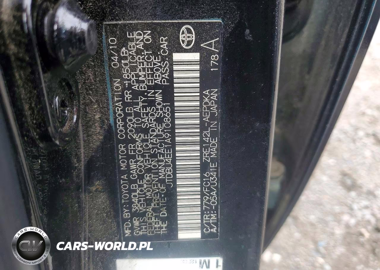 2010 Toyota Corolla Le VIN:JTDBU4EE1A9108651 - 12